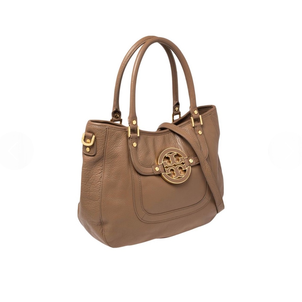 Tory Burch • Amanda Classic Dark Camel Hobo Bag • Purse • Retail $598 - Picture 2 of 15